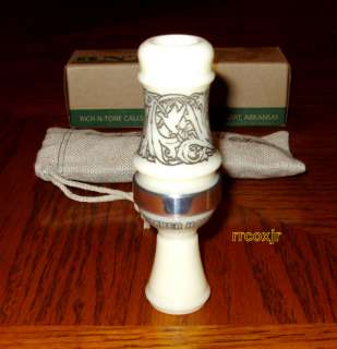RNT RICH N TONE DAISY CUTTER TIMBER HAWG ACRYLIC DUCK CALL IVORY NEW 