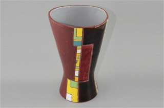 RARE Ceramic Vase Israel Keramos Hand painted 1950s   קרמוס 