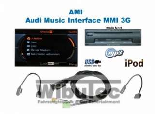Nachrüstung AMI   Audi Music Interface USB / iPod für Audi MMI 3G