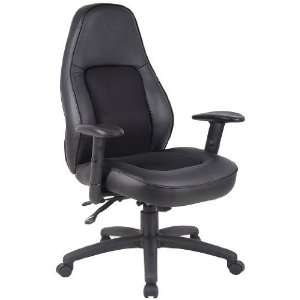   BOSS LEATHER PLUS MULTI FUNCTIONAL MECHANISM CHAIR   Delivered: Office