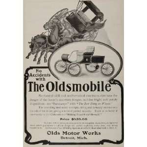   Olds Motor Works Horse Carriage   Original Print Ad