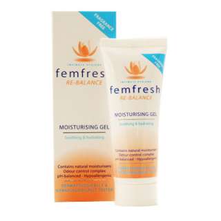 Femfresh Re balance Moisturising Gel is fragrance free andcontained 