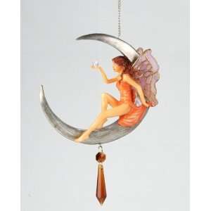 Hanging Fairy on Moon Dreamcatcher 