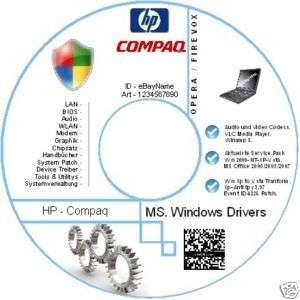   Treiber CD HP Compaq nc4000 & nc4010 Notebook Laptop