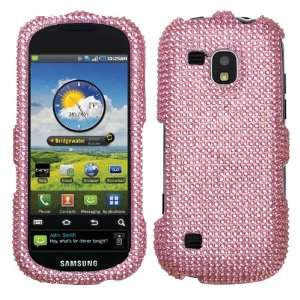 MyBat Pink With Full Rhinestones Snap on Hard Phone Protector Case 