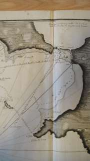 Map title  in french Plan du port et de la baye de Tarante with 