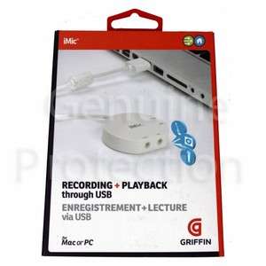   Griffin iMic USB Audio Recording Interface for Mac/PC