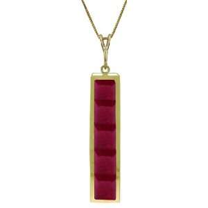 14K Yellow Gold Grecian Inspired Necklace with Natural Square shaped 