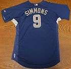 Ted Simmons Game Used 2010 San Diego Padres Blue Jersey #9 Brewers 