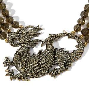 Heidi Daus Mystical Madness 3 Row Bead Dragon Design Crystal 16 