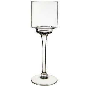  Hurricane Candle Holder, Vases, H 12, Open D 4, Clear (6 