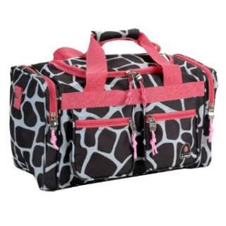  Rockland Luggage Pink Giraffe 19 in. Duffel Bag Clothing