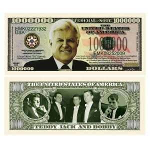  (100) Ted Kennedy Million Dollar Bill 
