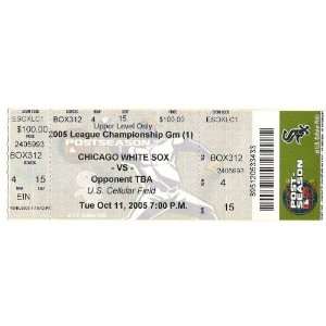  2005 ALCS Game 1 Full Unused Ticket Angels White Sox 