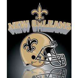 Licensed New Orleans Saints NFL Football Ultra Soft Fleece Blanket 
