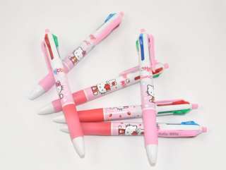 Hello Kitty multicolor ballpoint pen 4 colors,2Pcs pink  