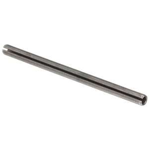Plain Oil Steel Slotted Spring Pin, USA Made, 1/4 Nominal Diameter, 1 