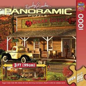 NEW   Sugar Creek Cider Mill 1000 pc Panoramic Jigsaw Puzzle   Sealed 