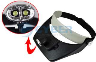   Flashlight Headlamp Magnifying Glass Magnifier 1.2X 1.8X 2.5X 3.5X