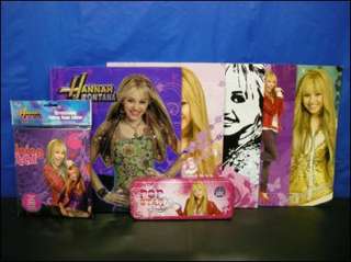 Hannah Montana Cool School Supplies Set Lot of 8  