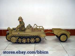 scale wwii german sd kfz kettenkrad with trailer action figure not 