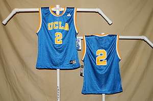 UCLA BRUINS Adidas #2 BASKETBALL JERSEY Youth Large NWT  