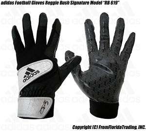 adidas Football Gloves Reggie Bush 619(S)Blk x Silver  