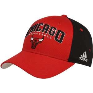  Chicago Bulls Adidas NBA Structured Adjustable Hat: Sports 
