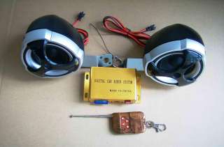 Motorcycle marine audio amp +  + 2 speakers +remote  