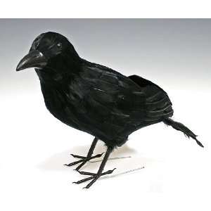  18 Artificial Feathered Black Crow with Black Feet Arts 
