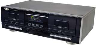     PT659DU   Dual Stereo Cassette Deck W/ Tape USB to  Converter