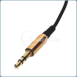   Splitter Audio Stereo Extension Earphone Headphone Cable Gold  