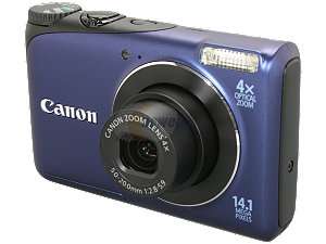   Canon A2200 Blue 14.1 MP 2.7 230k LCD 28mm Wide Angle Digital Camera