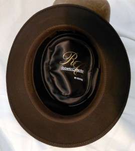 Dark Brown Vintage Broner Roberto Collection Fedora Hat  