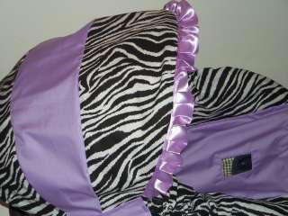zebra and light purple baby infant car seat cover graco evenflo lilac 
