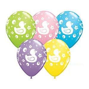  10 Latex Balloons ~ Rubber Ducky Baby Shower Everything 