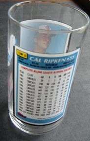 1993 McDonalds Coca Cola Baseball Glass Cal Ripken Jr  