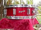 ROGERS Holiday Red Sparkle 4pc Drum Set  