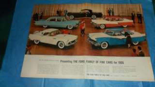56 Ford Family Ad Entire Line of Cars for 1956 Fairlane 56 