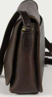 Coach Brown Leather Cross Body Messenger Shoulder Bag Handbag Purse 
