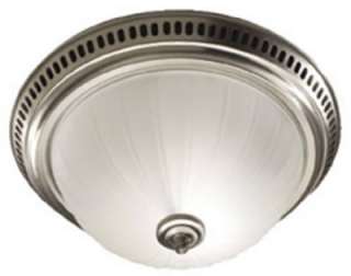 Broan 120V Satin Nickel Decorative Bathroom Light & Fan 026715145096 