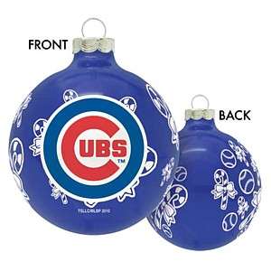 CHICAGO CUBS Painted Christmas Holiday Ornament  