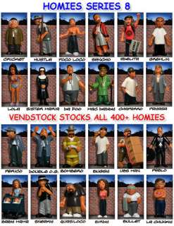 24 NEW RETIRED SERIES 8 HOMIES FIGURES COMPLETE SET YOU PICK + 2 
