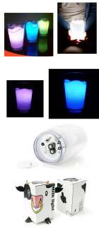 colors Milk Glass Cup LED Night Light Table Lamp gift  