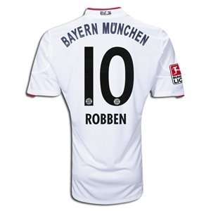  adidas Bayern Munich 10 12 ROBBEN Away Soccer Jersey 