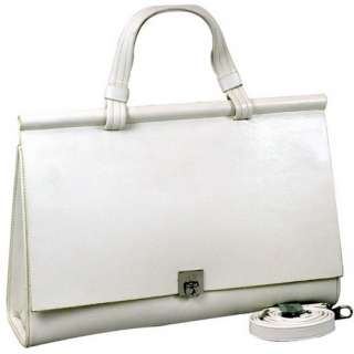 Woman Designer Briefcase Business Bag Handbag off White  