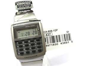 Genuin Casio Mens Data Bank Calculator Watch CA 506 1DF  