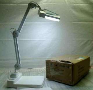   Spring Arm Magnifier Desk Lamp   Large 7 X 5 Lens   5 Diopter  