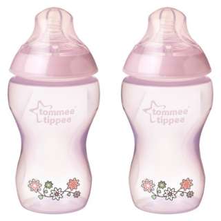 Tommee Tippee Closer To Nature 9 oz Deco Bottle (2pk)   Pink.Opens in 