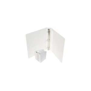   White Round Ring Clear View Binders   12pk White